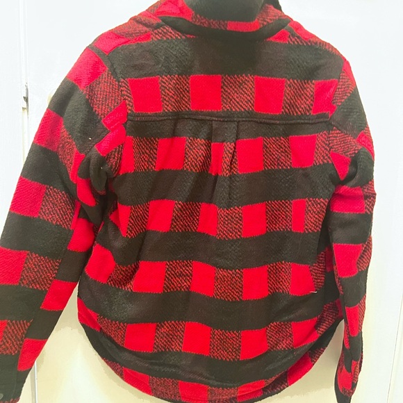 NWT | Womens Noisy May Flannel Jacket | Black & Red - Picture 7 of 16